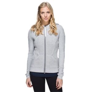 Lululemon Embrace Hoodie- Knit Hooded Zip Up Sweater- Size Medium